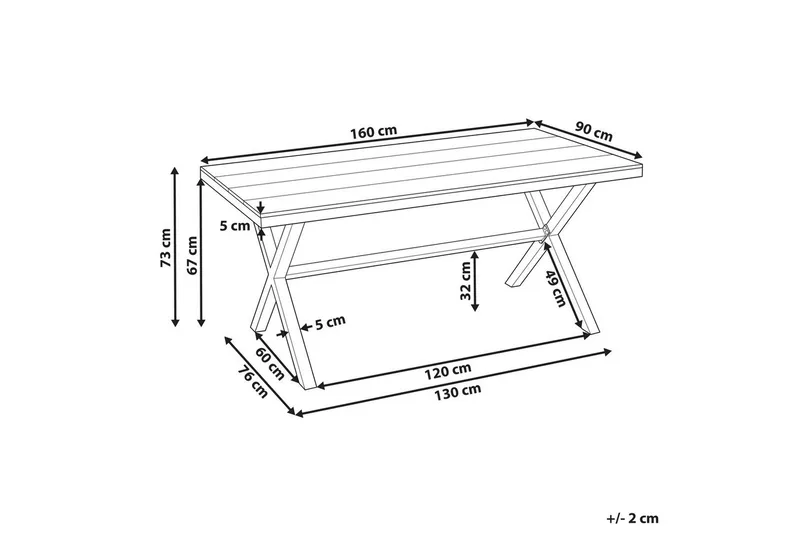 Trädgårdsbord Tiano - Utemöbler - Trädgårdsbord & Utebord - Matbord ute