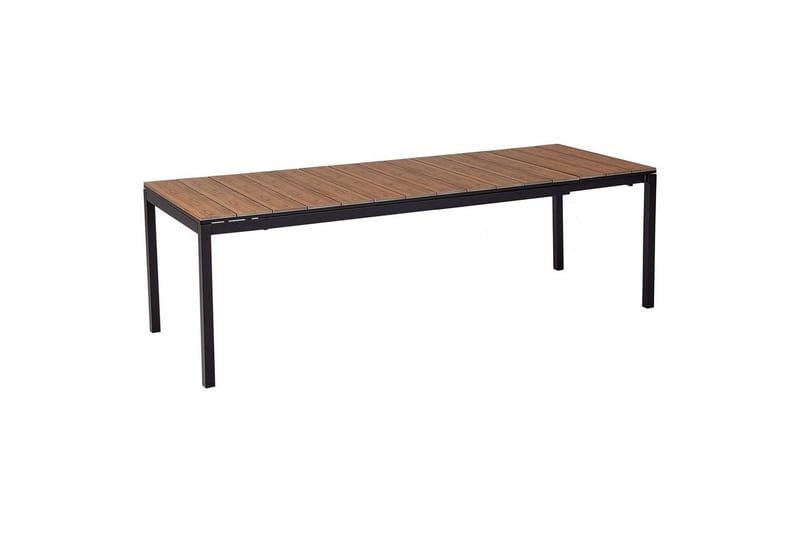 Trädgårdsbord Tofane Ljus trä/svart, Ljus trä/svart