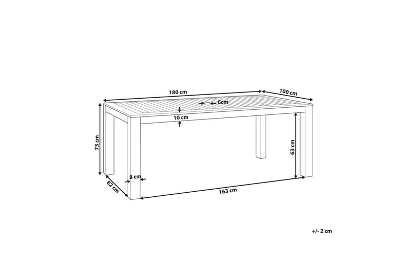 Trädgårdsbord Tuscania - Utemöbler - Trädgårdsbord & Utebord - Matbord ute