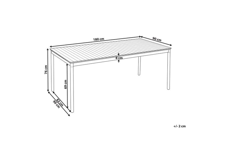 Trädgårdsbord Vallese - Utemöbler - Trädgårdsbord & Utebord - Matbord ute