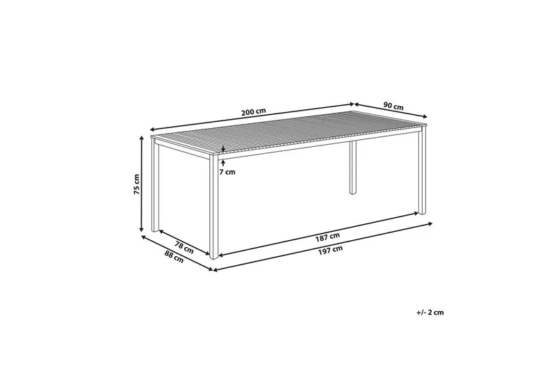 Trädgårdsbord Viareggio - Utemöbler - Trädgårdsbord & Utebord - Matbord ute