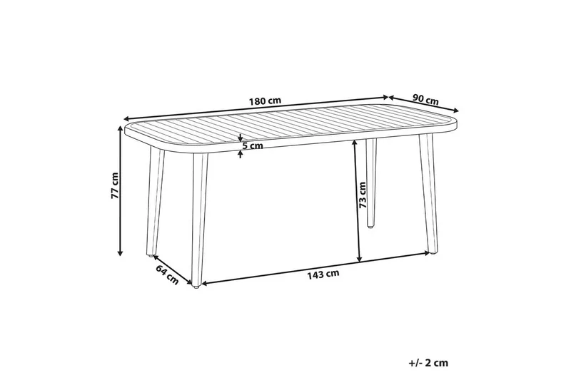 Trädgårdsbord Paraggi - Utemöbler - Trädgårdsbord & Utebord - Matbord ute