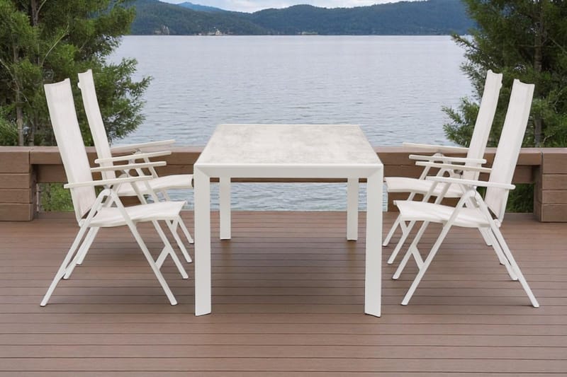 Trädgårdsbord Palermo 200*90 cm - grå/beige - Utemöbler - Trädgårdsbord & Utebord - Matbord ute