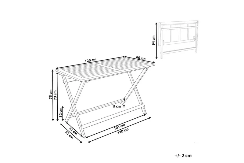 Trädgårdsbord Prossedi Rektangulär - Rektangulär - Utemöbler - Trädgårdsbord & Utebord - Matbord ute