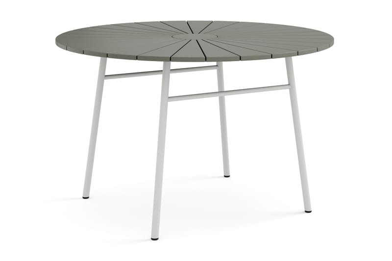 Tunis Matbord utomhus 120cm rund - Vit/Grå - Utemöbler - Trädgårdsbord & Utebord - Matbord ute