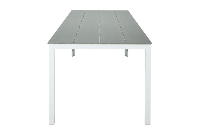 Tunis Matbord utomhus 140x90 cm rektangulärt - Vit/Grå - Utemöbler - Trädgårdsbord & Utebord - Matbord ute