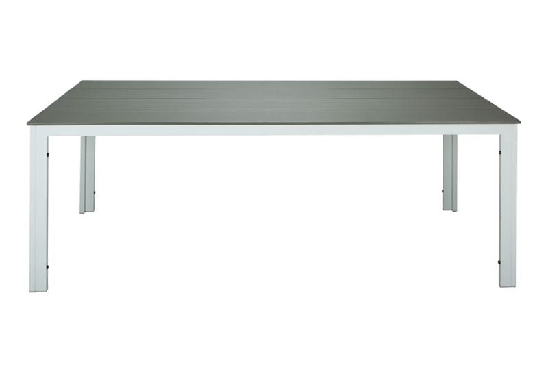 Tunis Matbord utomhus 205x90 cm rektangulärt, Vit/Grå