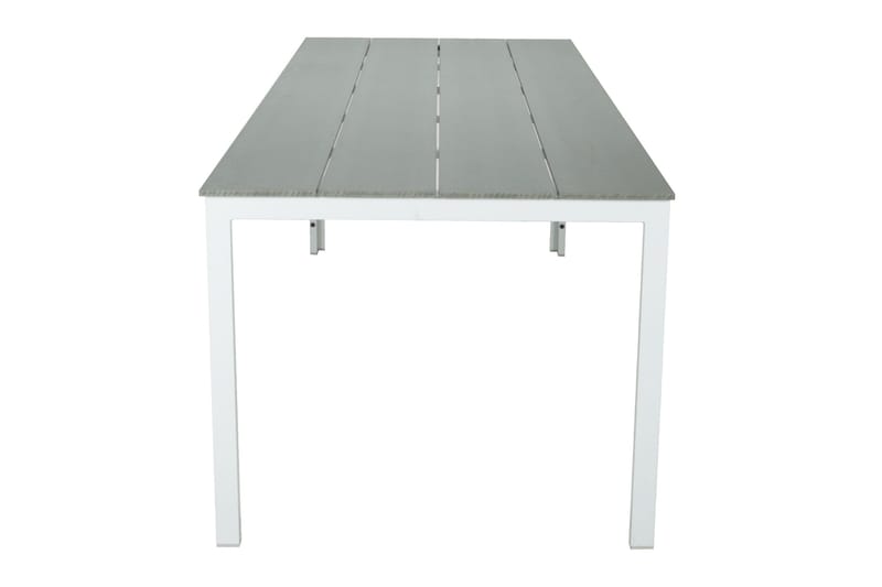 Tunis Matbord utomhus 205x90 cm rektangulärt - Vit/Grå - Utemöbler - Trädgårdsbord & Utebord - Matbord ute