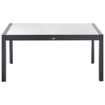 Utdragbart Matbord utomhus Binasco 160/220 cm - Beige/Svart - Utemöbler - Trädgårdsbord & Utebord - Matbord ute