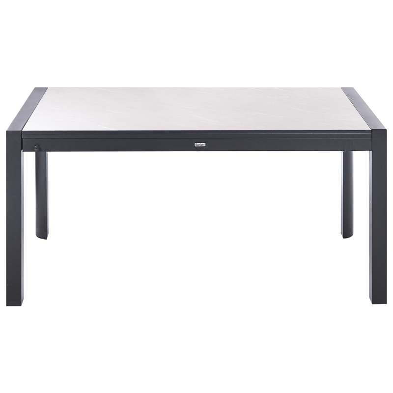 Utdragbart Matbord utomhus Binasco 160/220 cm - Beige/Svart - Utemöbler - Trädgårdsbord & Utebord - Matbord ute