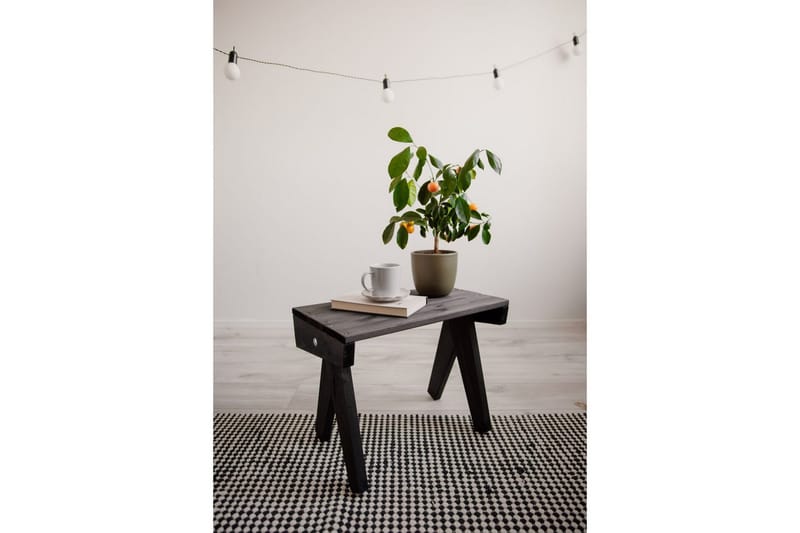 Utebord EcoFurn Granny Furu Oljad Svart - Svart - Utemöbler - Trädgårdsbord & Utebord - Sidobord utomhus