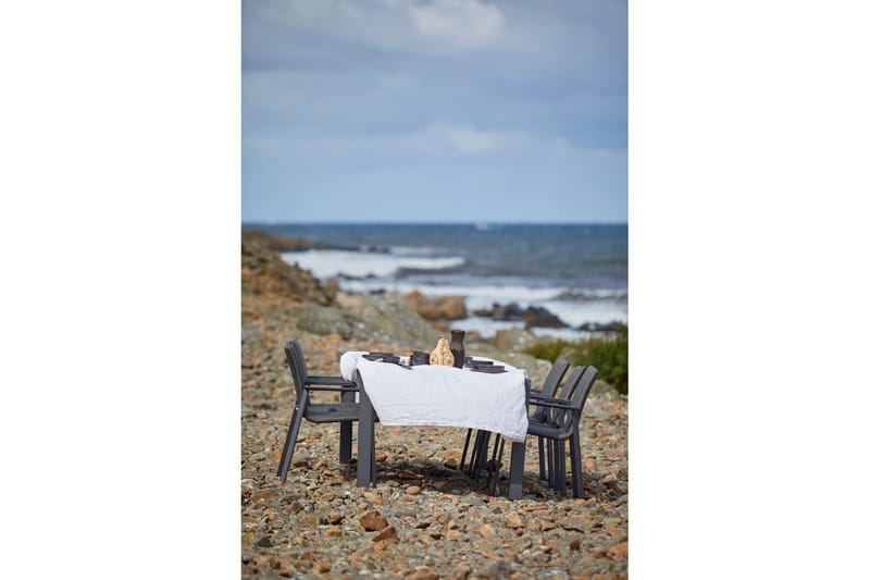 Utebord Hillerstorp Borgdala 220/340 x 107 x H75,5 cm Grå - Utemöbler - Trädgårdsbord & Utebord - Matbord ute