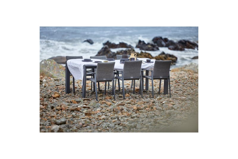 Utebord Hillerstorp Borgdala 220/340 x 107 x H75,5 cm Grå - Utemöbler - Trädgårdsbord & Utebord - Matbord ute