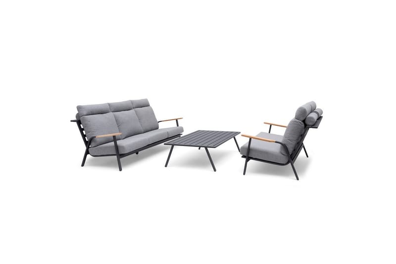 Utebord Hillerstorp Kungshult 81 x 140 cm Grå - Utemöbler - Trädgårdsbord & Utebord - Sidobord utomhus