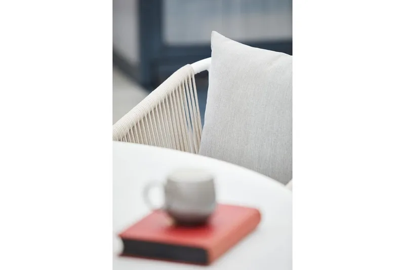 Utebord Hillerstorp Oxhult Ø145 cm Vit - Vit - Utemöbler - Trädgårdsbord & Utebord - Matbord ute