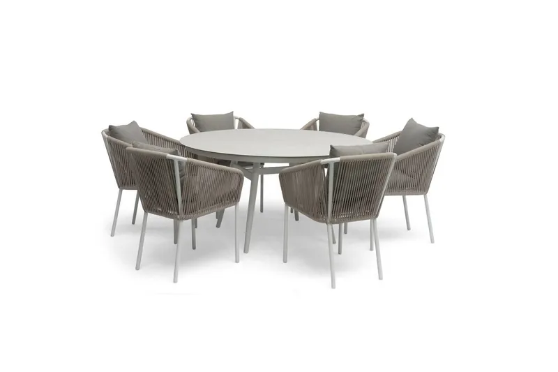 Utebord Hillerstorp Oxhult Ø145 cm Vit - Vit - Utemöbler - Trädgårdsbord & Utebord - Matbord ute