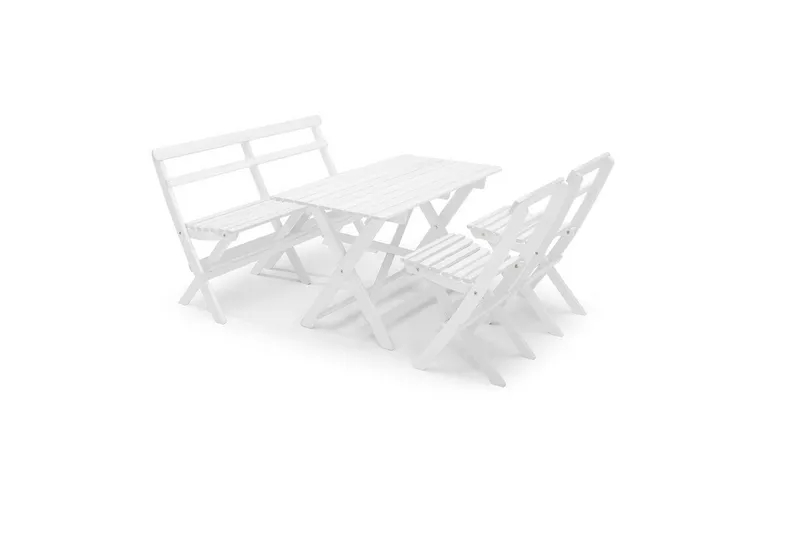 Utebord Hillerstorp Torpet Utebord 109x67 cm Vit - Vit - Utemöbler - Trädgårdsbord & Utebord - Matbord ute