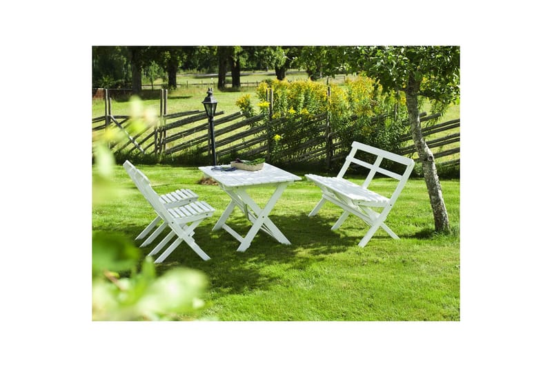 Utebord Hillerstorp Torpet Utebord 109x67 cm Vit - Vit - Utemöbler - Trädgårdsbord & Utebord - Matbord ute