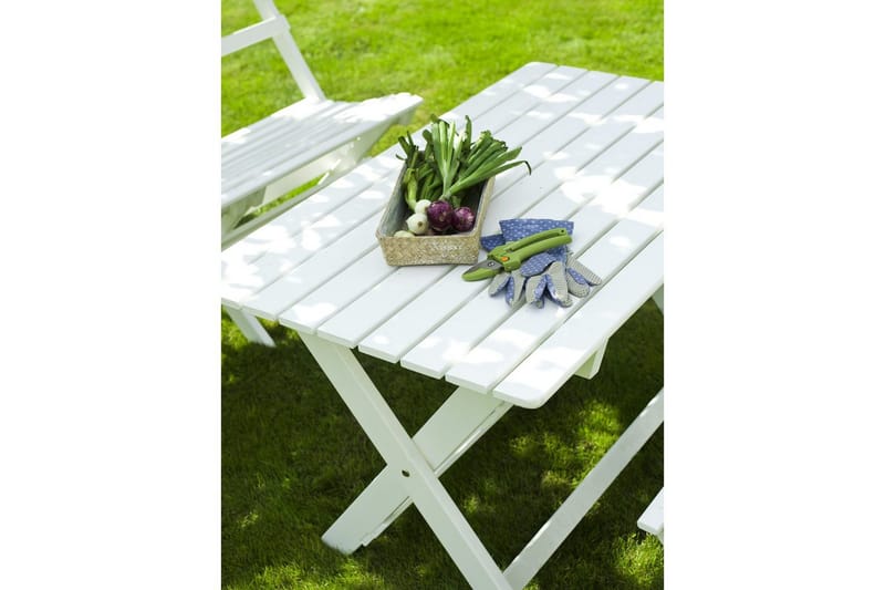 Utebord Hillerstorp Torpet Utebord 109x67 cm Vit - Vit - Utemöbler - Trädgårdsbord & Utebord - Matbord ute
