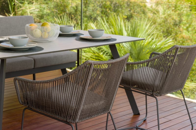 Utebord OPAL rektangulärt 160 cm - grå - Utemöbler - Trädgårdsbord & Utebord - Matbord ute