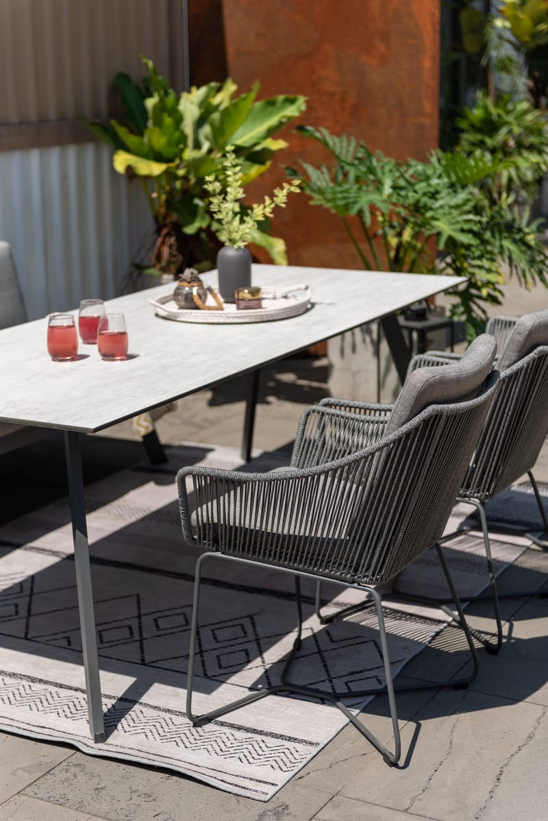 Utebord OPAL rektangulärt 220 cm - grå - Utemöbler - Trädgårdsbord & Utebord - Matbord ute