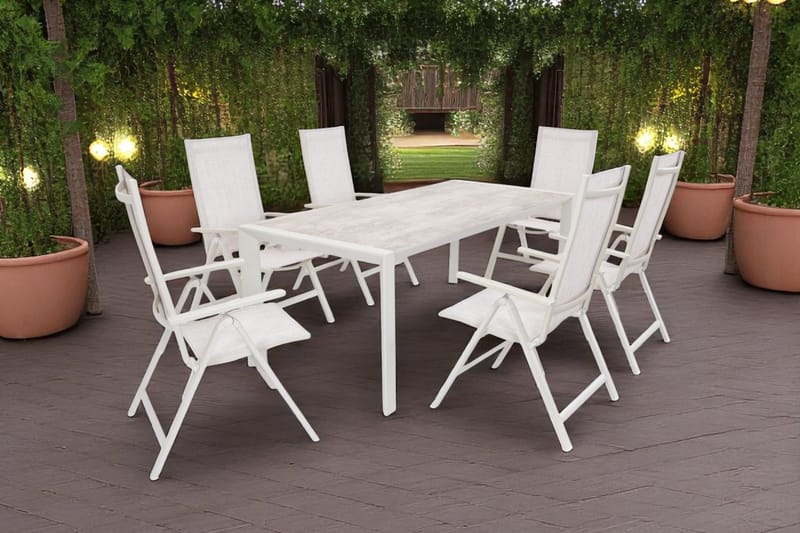 Utebord Palermo, utdragbart 200-300*100 cm - beige - Utemöbler - Trädgårdsbord & Utebord - Matbord ute