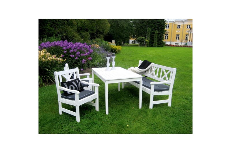 Utomhusbord Europe 150 cm - Vit - Utemöbler - Trädgårdsbord & Utebord - Matbord ute