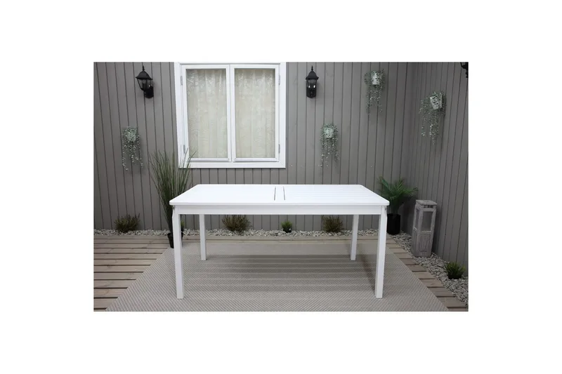 Utomhusbord Europe 150 cm - Vit - Utemöbler - Trädgårdsbord & Utebord - Matbord ute