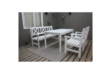 Utomhusbord Europe 150 cm - Vit - Utemöbler - Trädgårdsbord & Utebord - Matbord ute