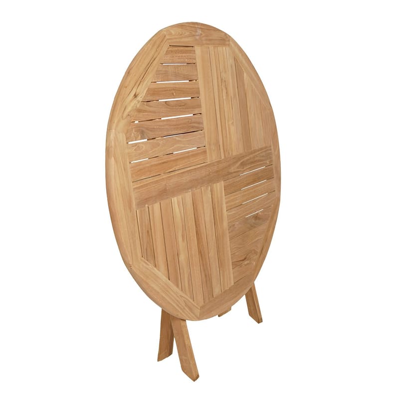 Utomhusbord Milano fällbart bord Ø100 cm - trä - Utemöbler - Trädgårdsbord & Utebord - Matbord ute