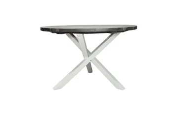 Utomhusbord Scottsdale Runt - Shabby Chic Grå med Vita ben - Utemöbler - Trädgårdsbord & Utebord - Matbord ute