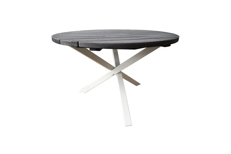 Utomhusbord Scottsdale Runt - Shabby Chic Grå med Vita ben - Utemöbler - Trädgårdsbord & Utebord - Matbord ute