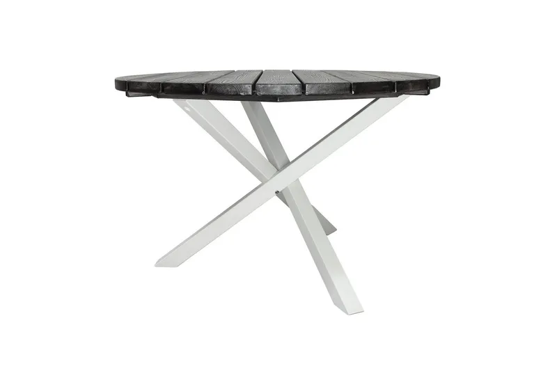 Utomhusbord Scottsdale Runt - Shabby Chic Grå med Vita ben - Utemöbler - Trädgårdsbord & Utebord - Matbord ute