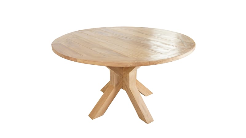 Utomhusbord Toscana bord Ø140 cm - trä - Utemöbler - Trädgårdsbord & Utebord - Matbord ute