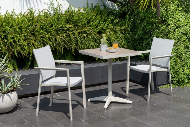 Utomhusbord Urbanite bistro 64*64 cm - grå - Utemöbler - Trädgårdsbord & Utebord - Cafebord