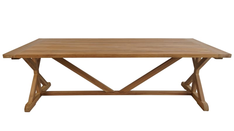 Utomhusbord Prato bord med X-ben 240*100 cm - trä - Utemöbler - Trädgårdsbord & Utebord - Matbord ute