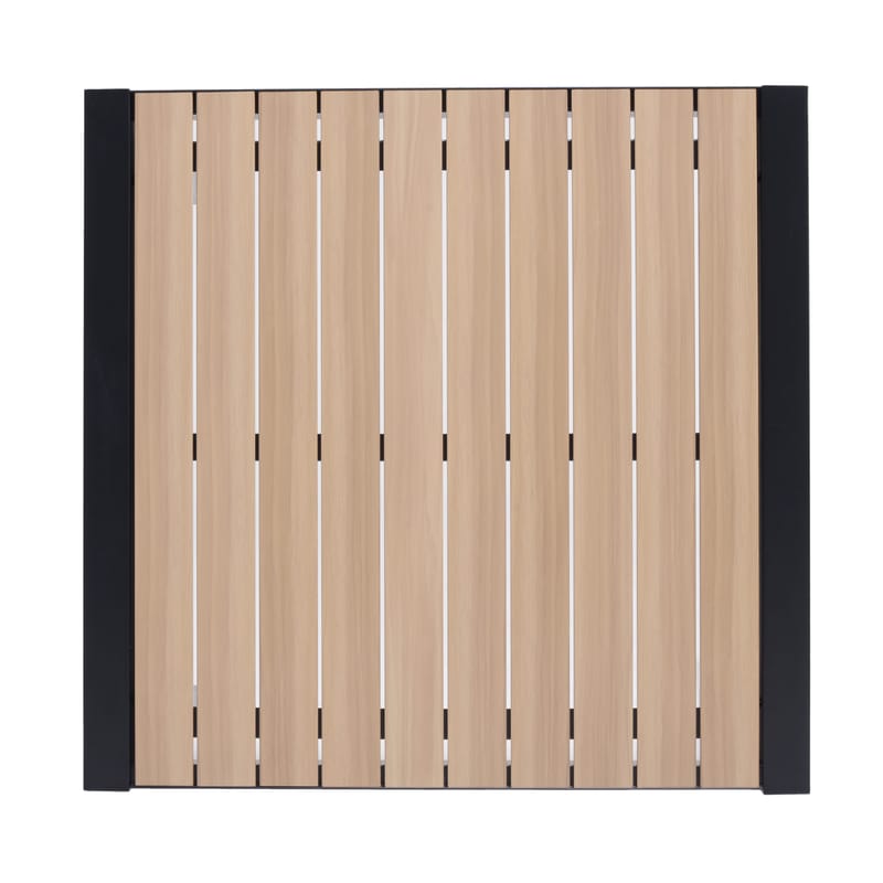 Utomhusbord Panama 90 cm - trä/svart - Utemöbler - Trädgårdsbord & Utebord - Matbord ute