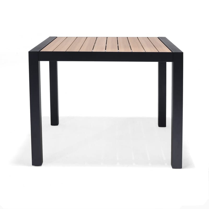 Utomhusbord Panama 90 cm - trä/svart - Utemöbler - Trädgårdsbord & Utebord - Matbord ute