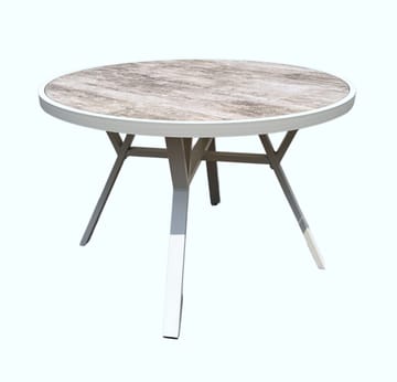 Utomhusbord Palermo rund Ø110 cm - grå/beige - Utemöbler - Trädgårdsbord & Utebord - Matbord ute