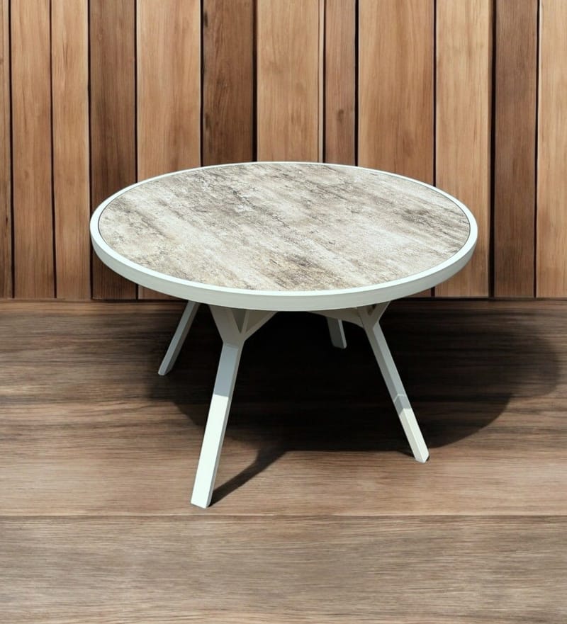 Utomhusbord Palermo rund Ø110 cm - grå/beige - Utemöbler - Trädgårdsbord & Utebord - Matbord ute