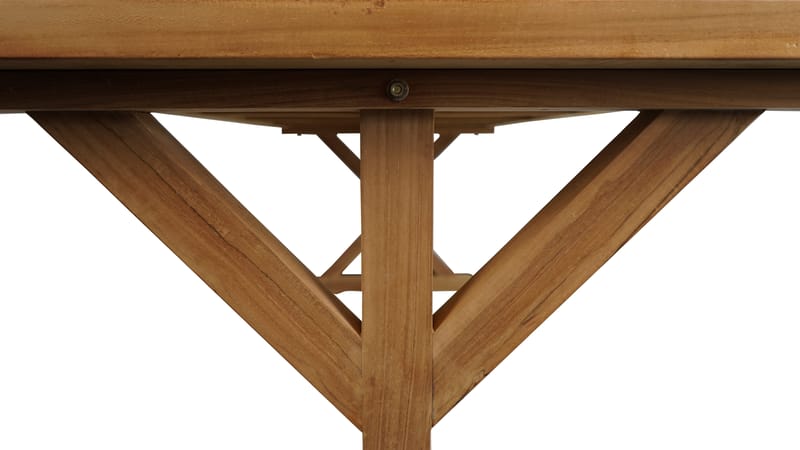 Utomhusbord Prato bord med X-ben 240*100 cm - trä - Utemöbler - Trädgårdsbord & Utebord - Matbord ute