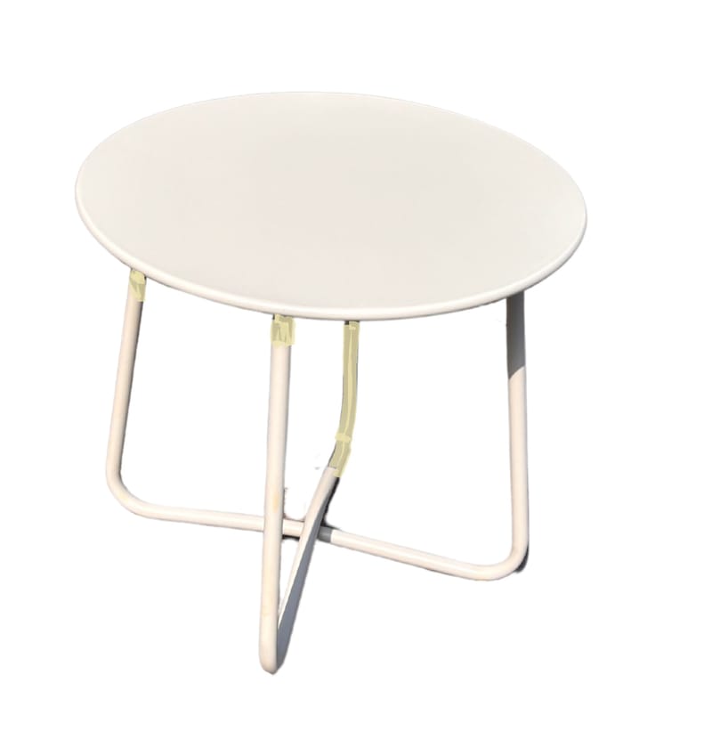 Utomhussidobord Seville rund Ø45 cm - Korallsand - Utemöbler - Trädgårdsbord & Utebord - Sidobord utomhus