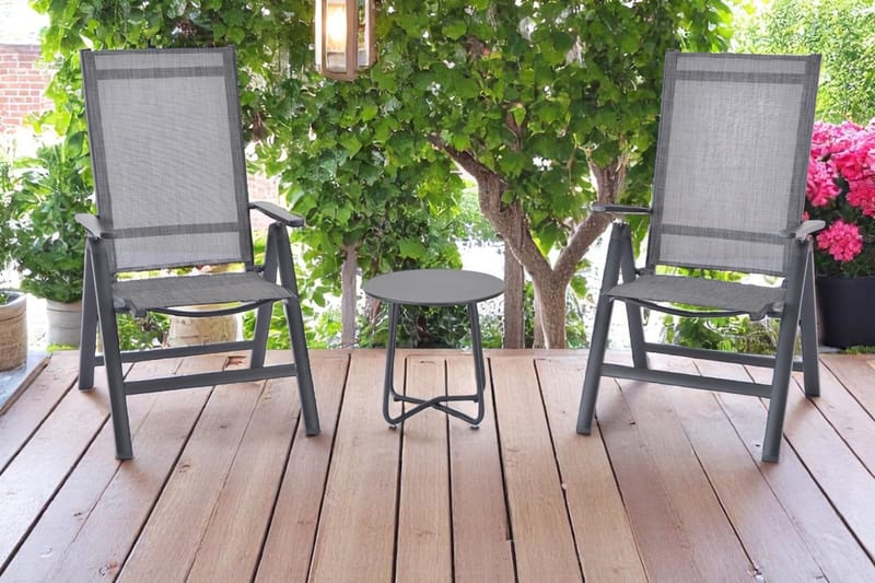 Utomhussidobord Seville rund Ø45 cm - Svart - Utemöbler - Trädgårdsbord & Utebord - Sidobord utomhus