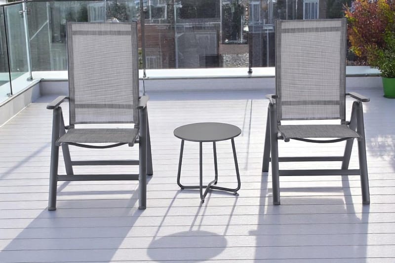 Utomhussidobord Seville rund Ø45 cm - Svart - Utemöbler - Trädgårdsbord & Utebord - Sidobord utomhus