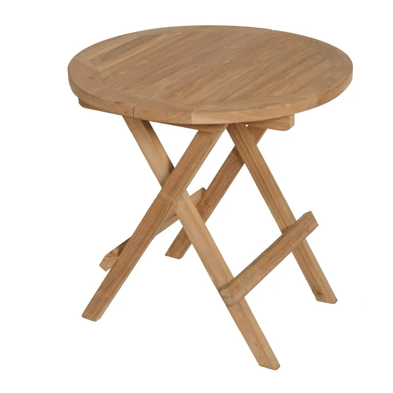 Utomhussidobord Tropea fällbart sidobord Ø50 cm, trä