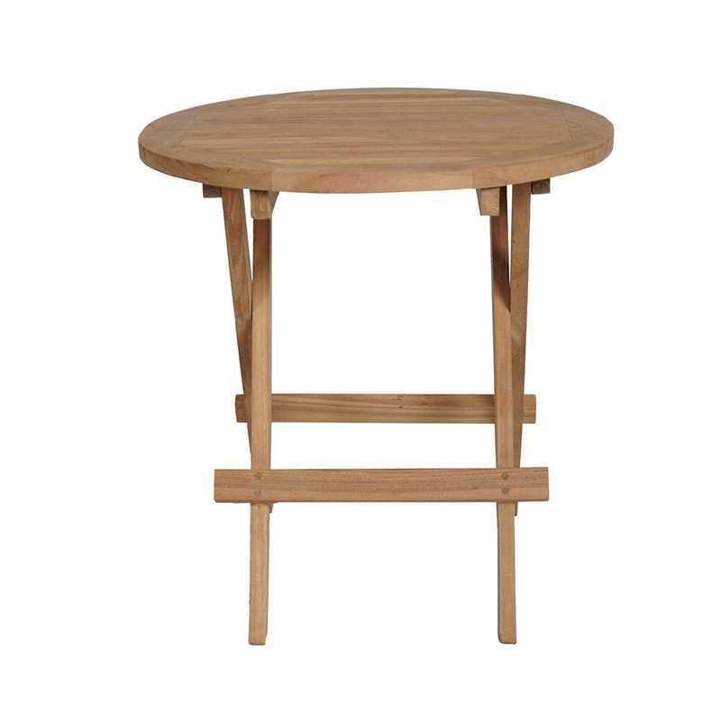 Utomhussidobord Tropea fällbart sidobord Ø50 cm - trä - Utemöbler - Trädgårdsbord & Utebord - Sidobord utomhus