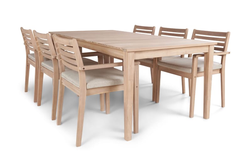 Wagnera Matbord Utomhus 206 cm - Beige - Utemöbler - Trädgårdsbord & Utebord - Matbord ute