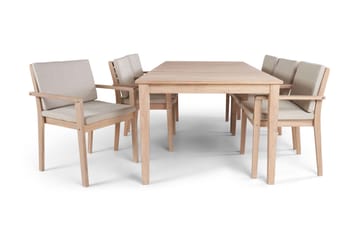 Wagnera Matbord Utomhus 206 cm - Beige - Utemöbler - Trädgårdsbord & Utebord - Matbord ute