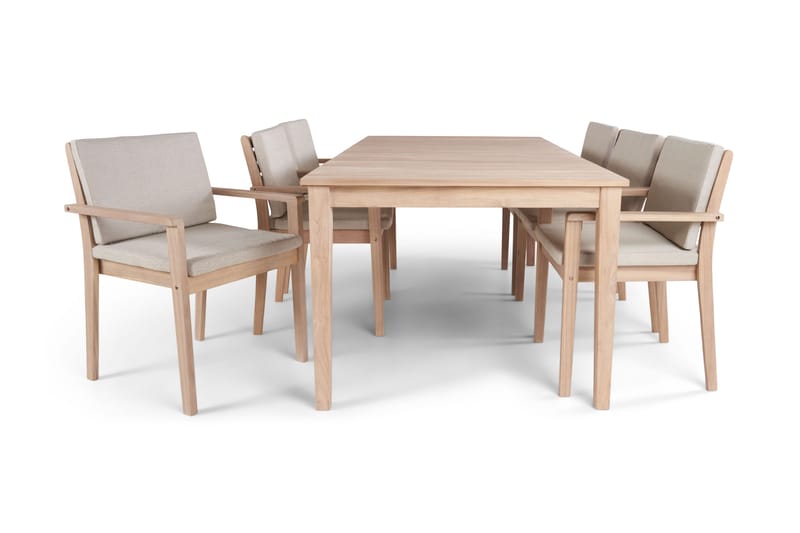 Wagnera Matbord Utomhus 206 cm - Beige - Utemöbler - Trädgårdsbord & Utebord - Matbord ute