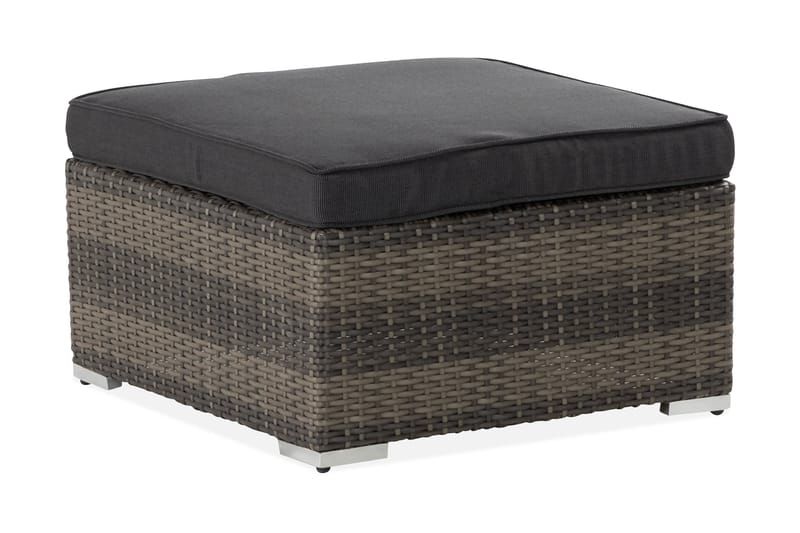 WISCONSIN Divan/Bord Konstrotting/Grå/Brun - Loungemöbler - Sidobord utomhus - Soffbord utomhus & loungebord